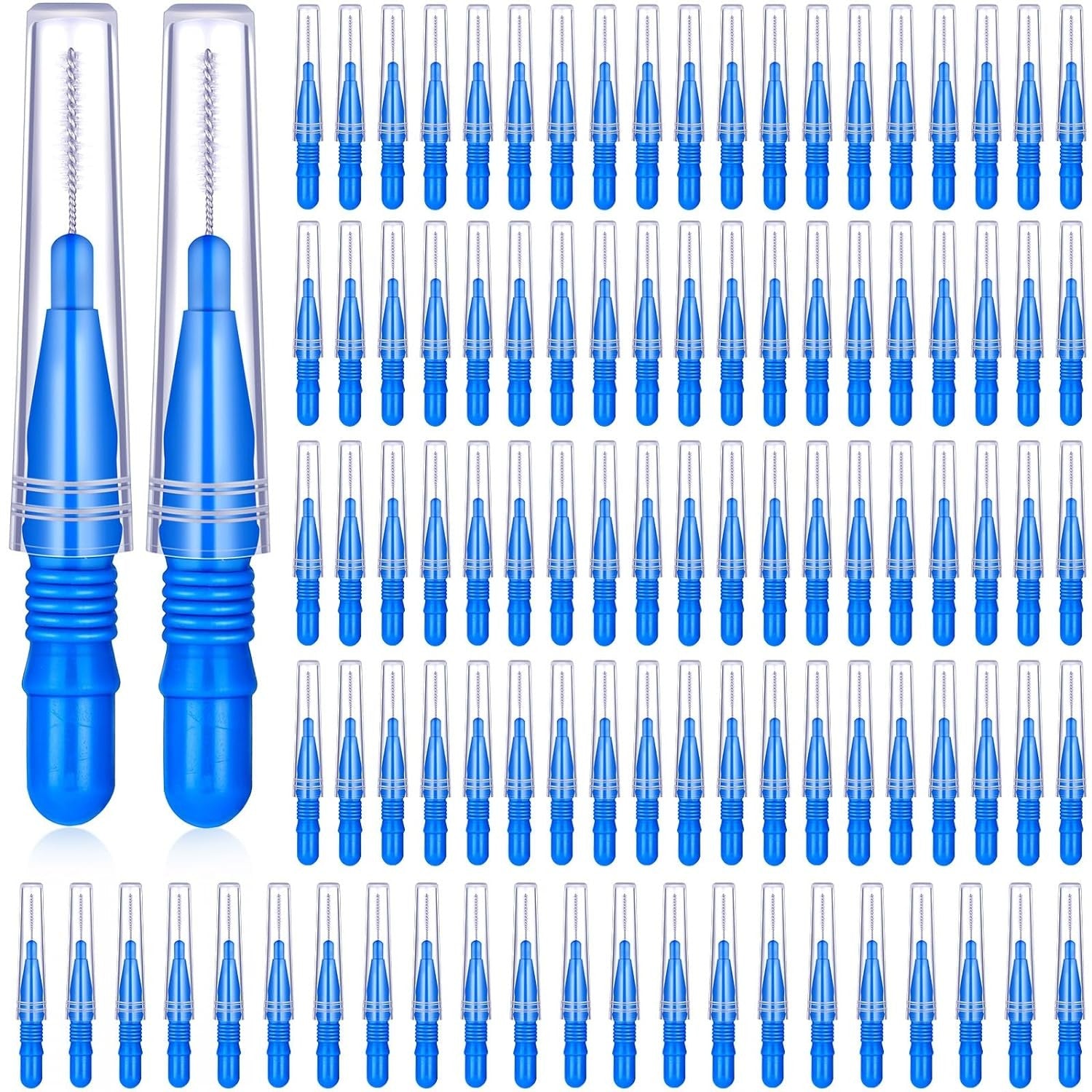 180PCS Interdental Brush Floss Sticks – 3 Size Teeth Cleaning Toothpick Brushes for Oral Care