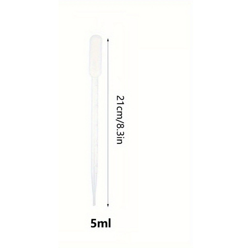50pcs Microscope Glass Slides with 100pcs 5ml Plastic Pipettes | Lab Sample Kit