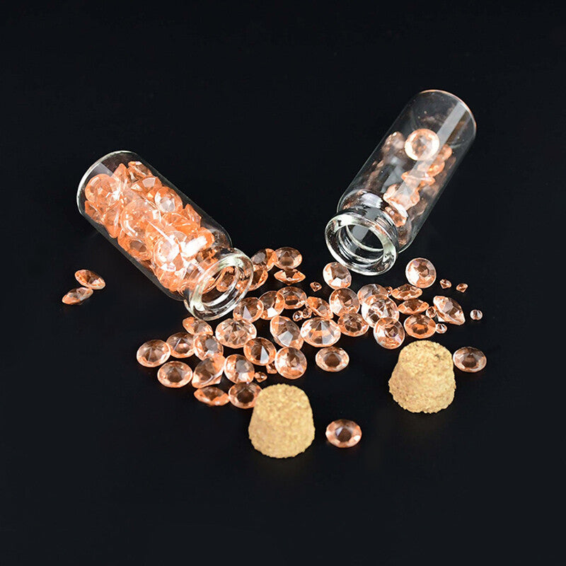 100PCS 40ml Glass Vials with Cork Stoppers - Mini Wish Bottles and Storage Jars