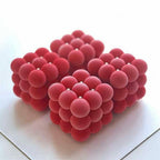 6-Cavity 3D Cube Silicone Mold – Bubble Candle Soap Chocolate Cake DIY Craft Mould