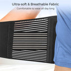 Breathable fabric on the back brace