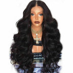 Women’s 68cm Long Wavy Curly Synthetic Wig with Hair Net | Black Cosplay Full Wig