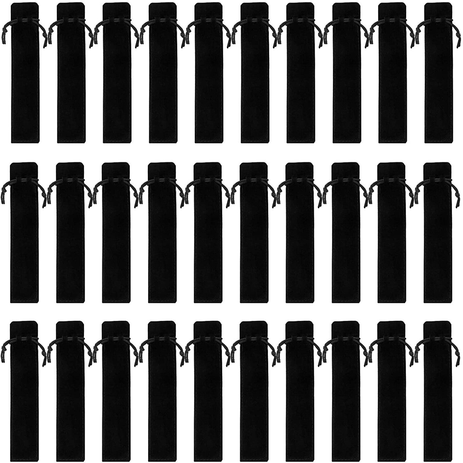 100PCS Velvet Pen Pouch Drawstring Pen Gift Bag Single Pen Packaging Case