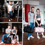 Large Travel Storage Gym Weekender Duffle Bag - Carry On Shoulder Sports Bag with Shoe Compartment