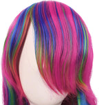 70cm Rainbow Lolita Cosplay Wig | Long Curly Wavy Synthetic Hair Wig for Women