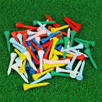 500PCS Multicoloured Wooden Golf Tees 54mm - Golf Tees for Men and Women