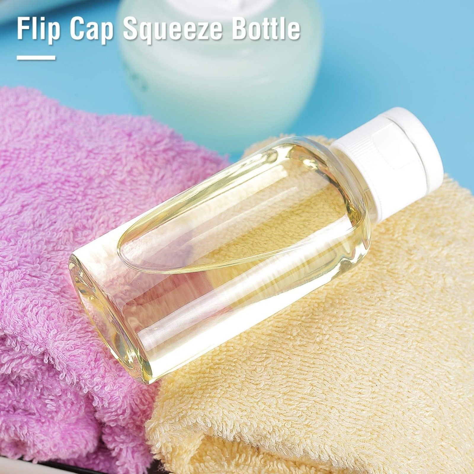 20 Pack 100ml Clear Travel Bottles for Shampoo Lotion and Toiletries