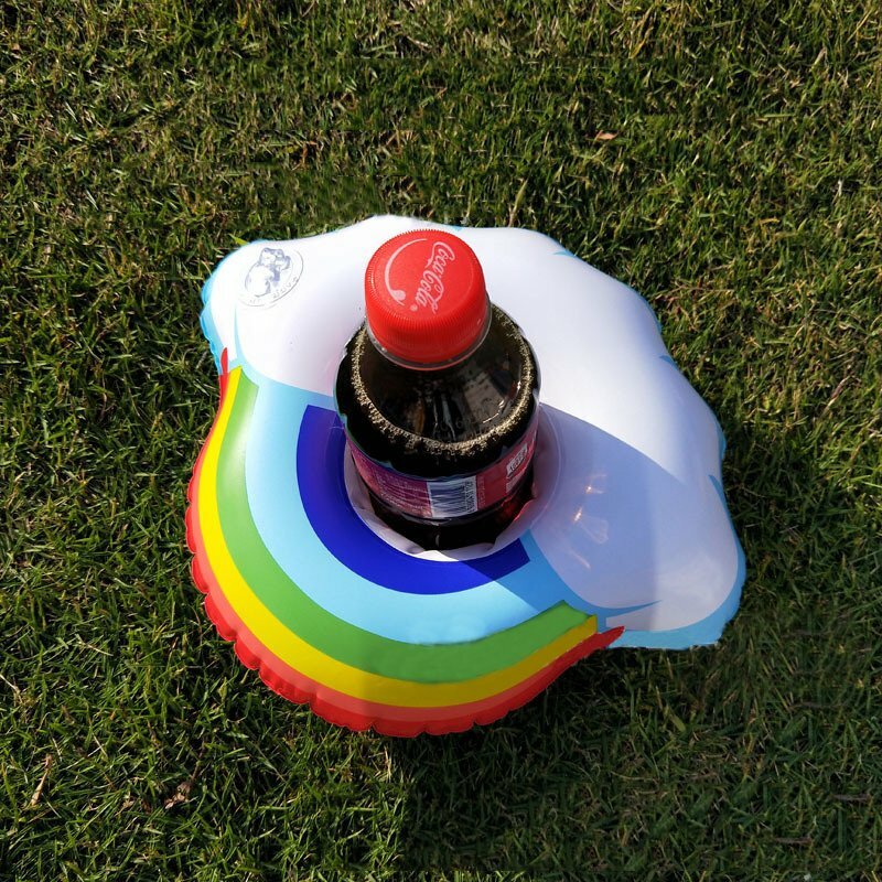 Inflatable Pool Drink Holder – Floating Cup Can Beer Holder for Pool, Beach & Bath Party
