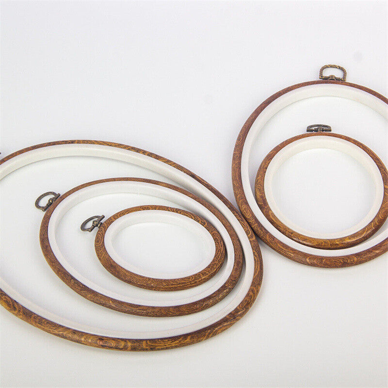 2X8/15cm Hand Embroidery Display Frame  Embroidery Hoop Flexi Hoop Decoration AU