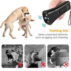 Ultrasonic Dog Bark Control Device Anti Bark Trainer Repeller Portable Training Tool