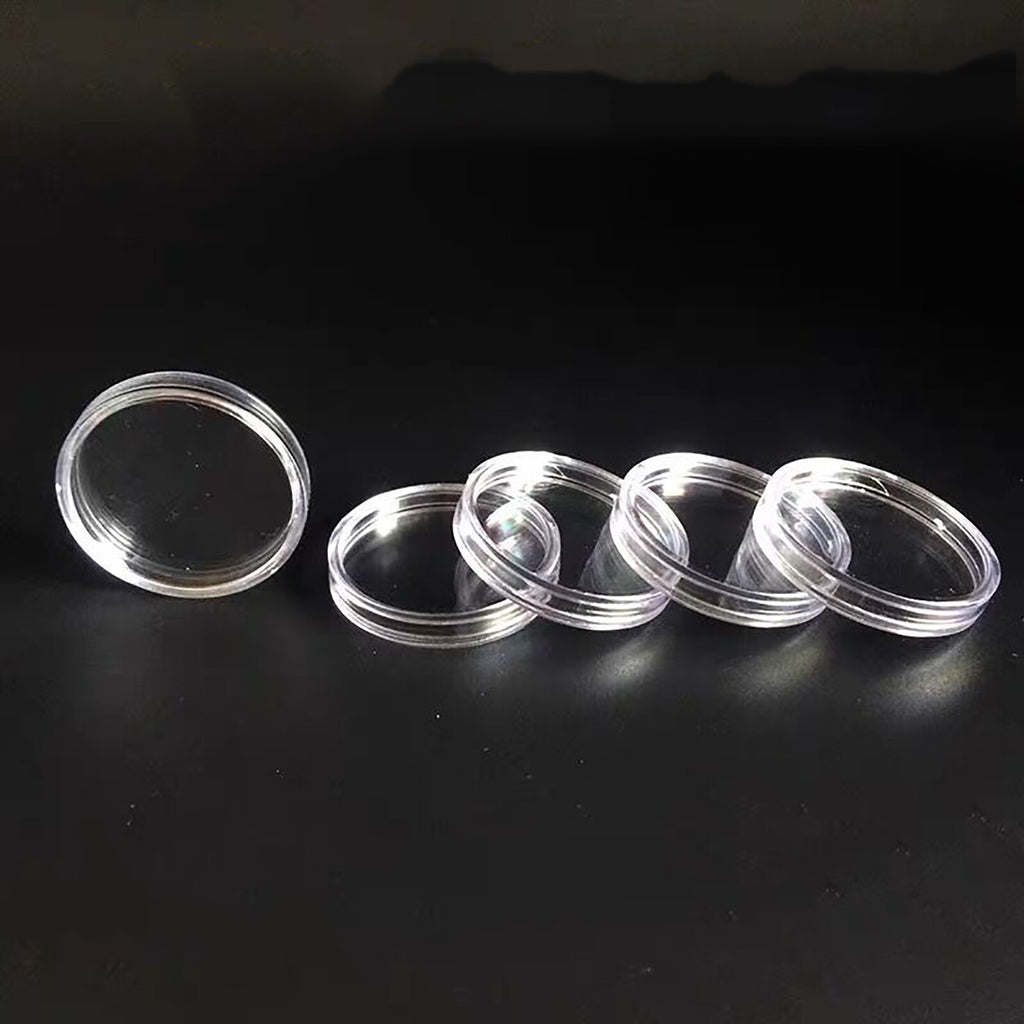 Row of coin capsules