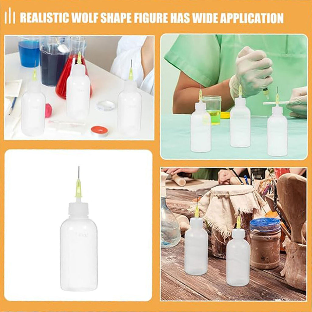 5PCS 50ml Needle Oiler Bottle Precision Glue Applicator Squeeze Dispenser Bottles