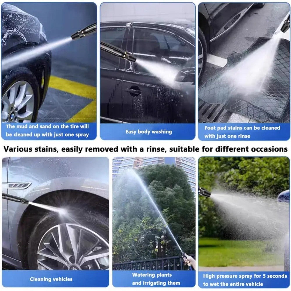 High Pressure Water Spray Gun Nozzle Garden Hose Pipe Lawn Car Wash Tools