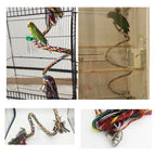 Parrot Rope Perch Bird Toy | Colorful Cotton Climbing Perch for Cage (0.5m–2.0m)