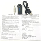 Bluetooth 4.2 Audio Receiver Adapter – Wireless 3.5mm AUX Music Adapter for Car & Home Stereo