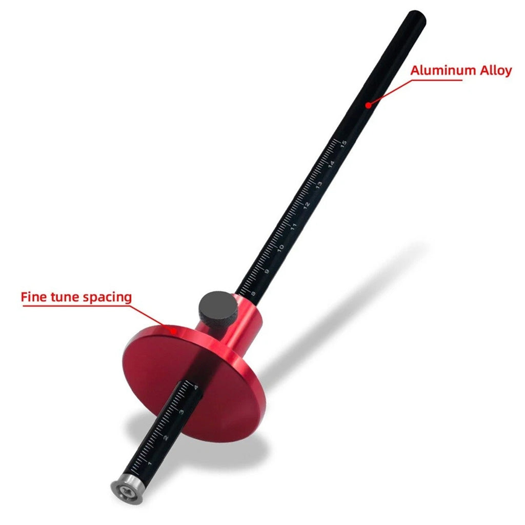 Wheel Marking Gauge Woodworking Scriber | Aluminum Alloy Precision Wood Scribe Tool