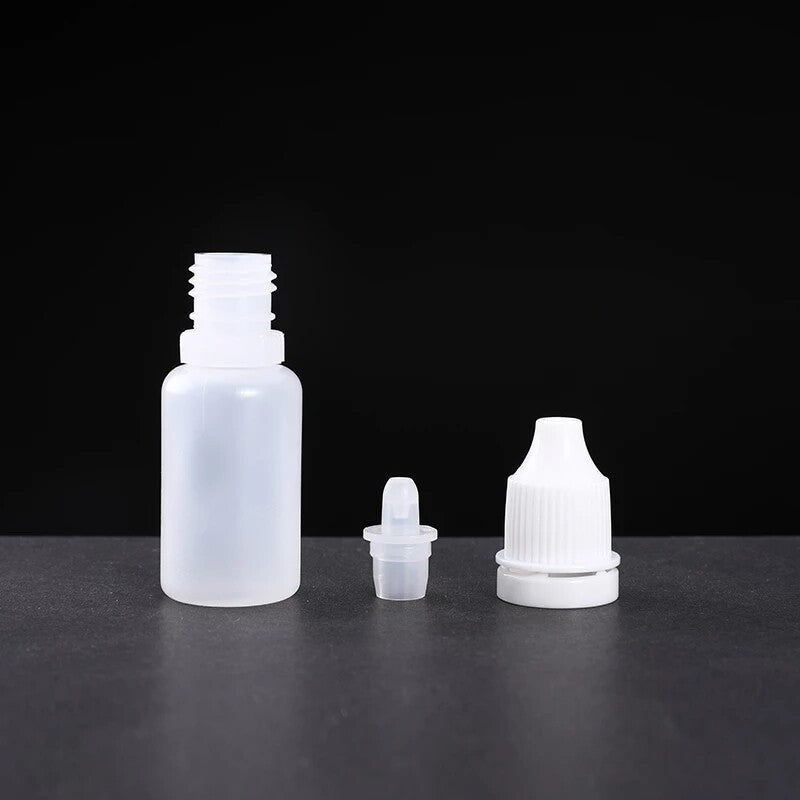 100 Pack 5ml Empty Plastic Dropper Bottles – Clear Squeezable Liquid Containers for Oils, Paints and DIY Use