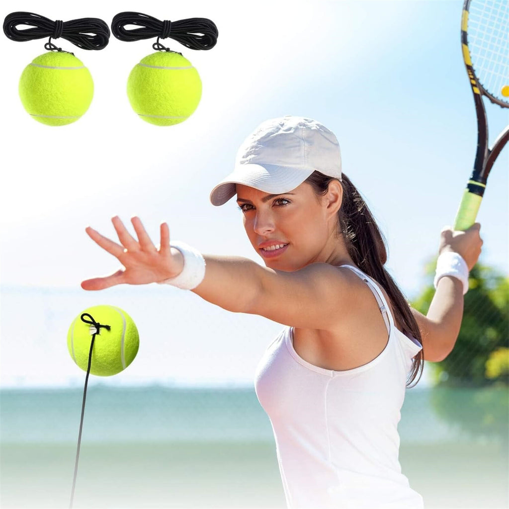 3PCS Tennis Trainer Replacement Balls with String Practice Training Balls