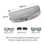 3PCS Car Sunglasses Holder Cases - Grey Eyeglass Organiser Storage with Mounting Accessories