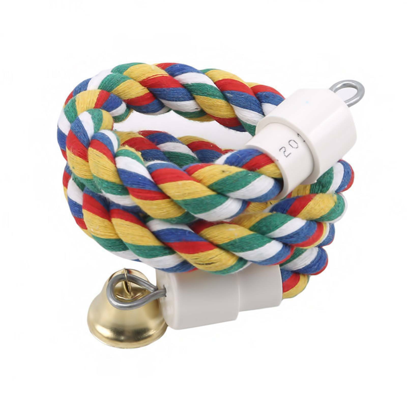 Parrot Rope Perch Bird Toy | Colorful Cotton Climbing Perch for Cage (0.5m–2.0m)