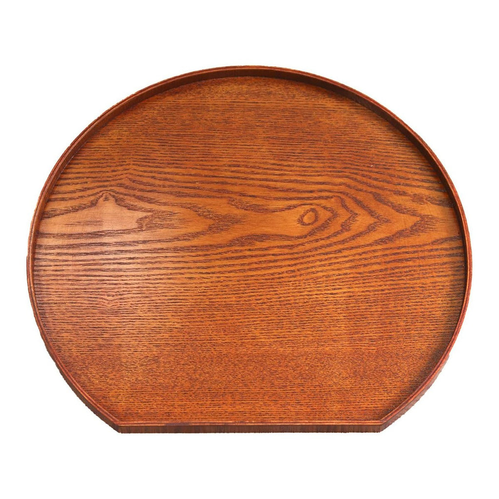 2PCS Semi-Circular Wooden Serving Pallets