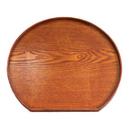 2PCS Semi-Circular Wooden Serving Pallets