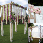 300cm Solid Sheer Organza Fabric Bridal Silky Fabric Roll Party Wedding Decor AU