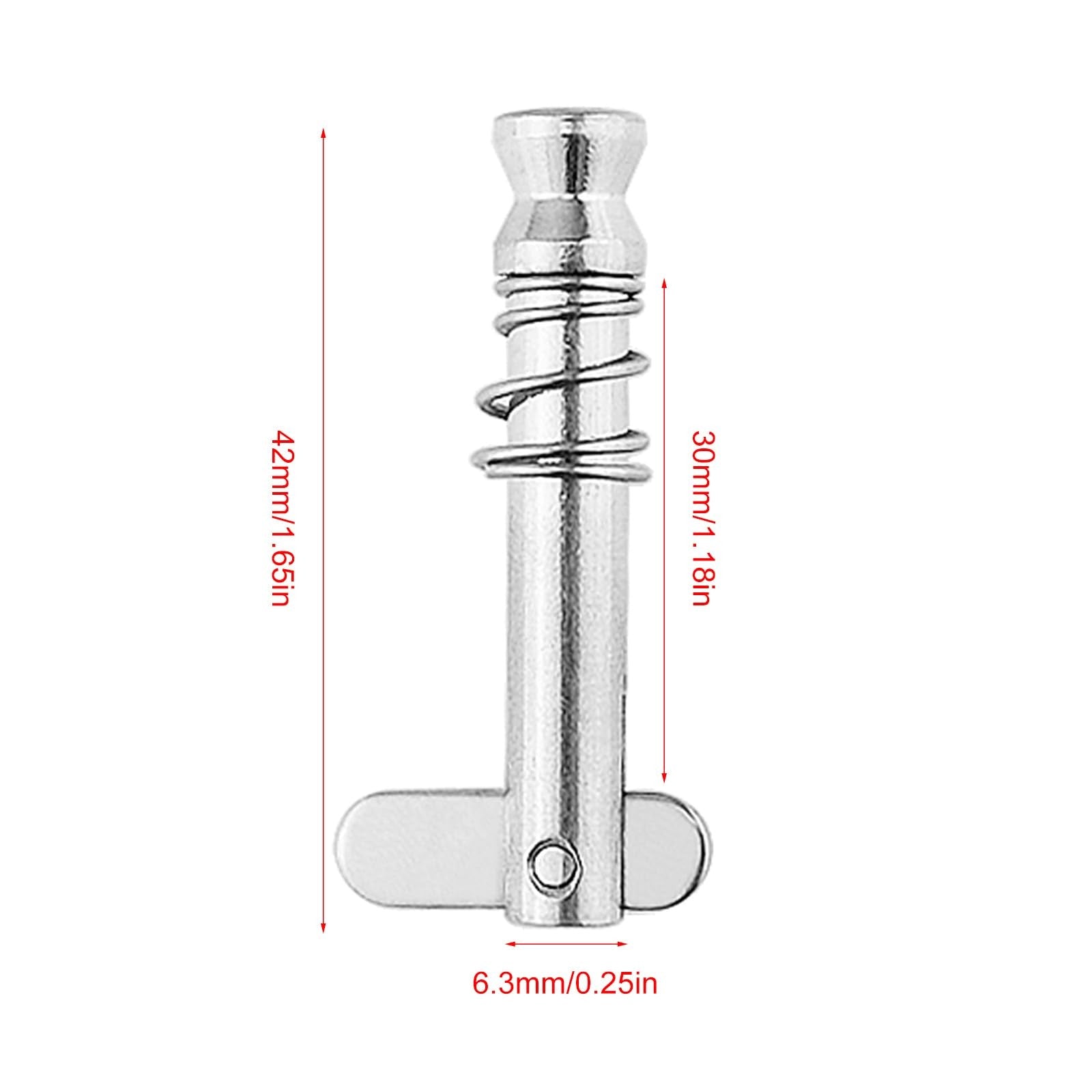 8pcs 316 Stainless Steel Quick Release Pins | Boat Bimini Top Deck Hinge Fittings