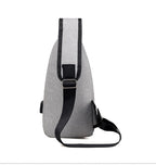 Men’s Sling Chest Bag with USB Charging Port – Crossbody Shoulder Backpack for Travel and Outdoor Use