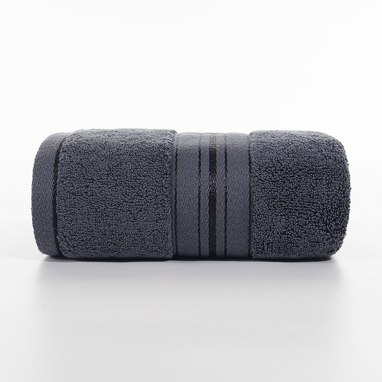 2PCS Cotton Face Washer Towels 35x75cm - Soft 120GSM Face Cloth Set Grey