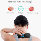 Massage pad on the back of the neck