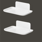 2 Pack Folding Wall Mounted Shelf – Punch Free Foldable Storage Rack for Bedroom, Bathroom and RV