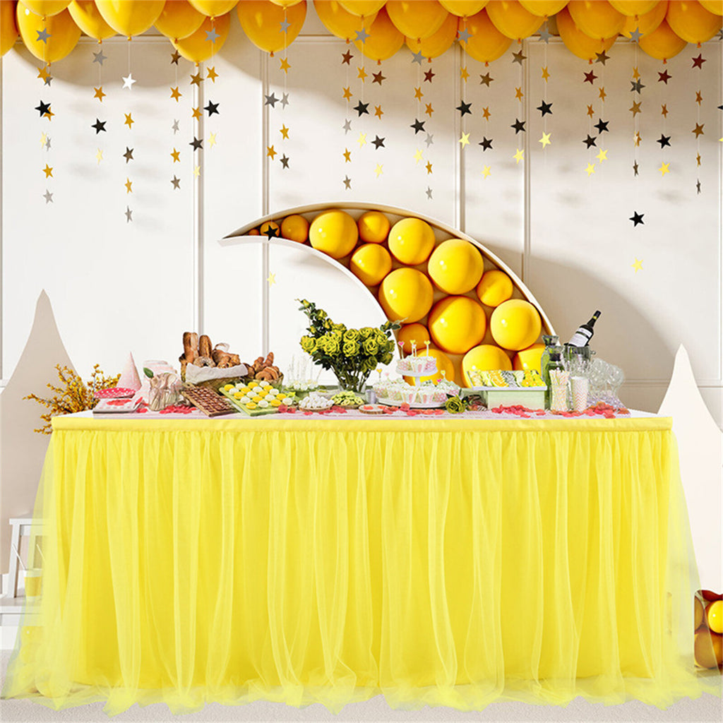 Tulle Tutu Table Skirt Wedding Birthday Baby Shower Party Table Decoration