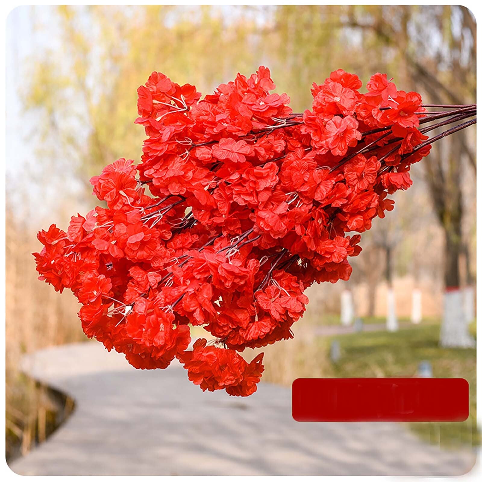 Artificial Cherry Blossom Flower Branch 95cm Silk Wedding Party Home Decoration