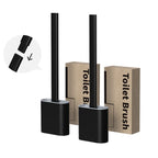 Silicone Toilet Brush with Holder – Hygienic Bathroom Cleaning Brush Set