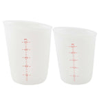2PCS Silicone Measuring Cup Set 250ml or 500ml - Reusable Resin Glue DIY Mixing Cups