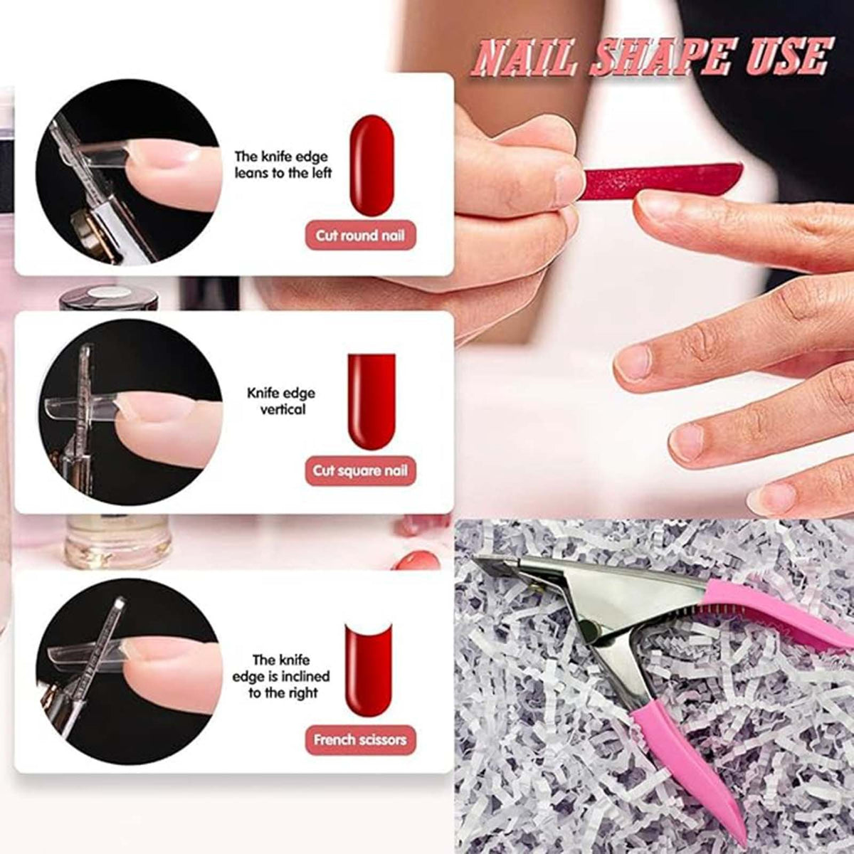 Toenail Fake Nail Cutter Professional Nail Clippers Straight Edge Nail Clipper