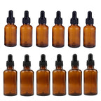 30ml Amber Glass Dropper Bottles | Essential Oil Pipette Reagent Eye Drop Bottle