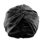 2pcs Adjustable Silk Sleep Caps for Women | Double Layer Knotted Satin Turban Bonnet