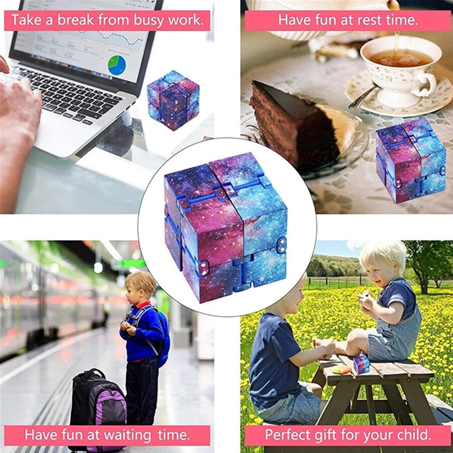 Infinity Cube Fidget Toy – Stress Relief Sensory Puzzle for ADHD & Anxiety
