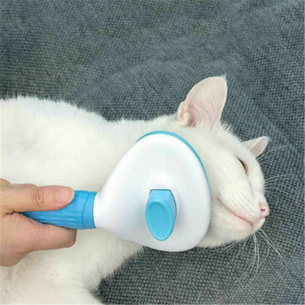 Pet Grooming Brush Self-Cleaning | Dog Cat Deshedding Comb Fur Remover Tool