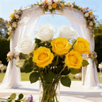 20pcs Artificial Rose Flowers Silk Long Stem Fake Roses Wedding Home Decor