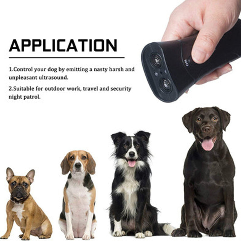 Ultrasonic Dog Bark Control Device Anti Bark Trainer Repeller Portable Training Tool