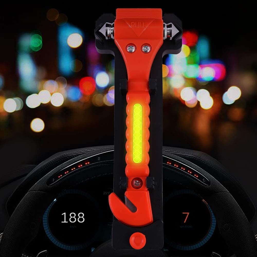 5pcs Car Emergency Escape Hammer | Seat Belt Cutter & Window Glass Breaker Tool