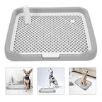 Indoor Dog Potty Trainer Pad Tray - Small Puppy Toilet Pee Tray with Grille