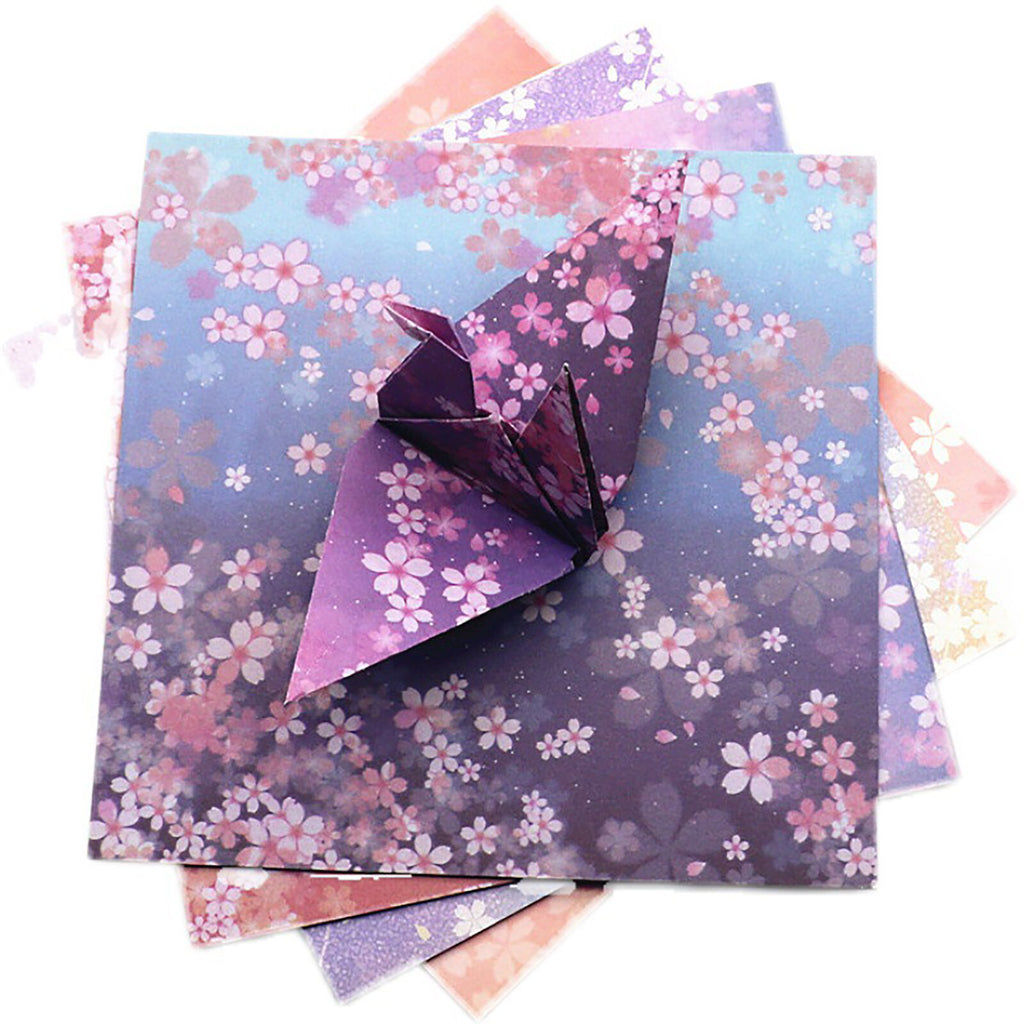 240 Sheets Japanese Sakura Origami Paper 15×15cm Double Sided Square Craft Folding Paper