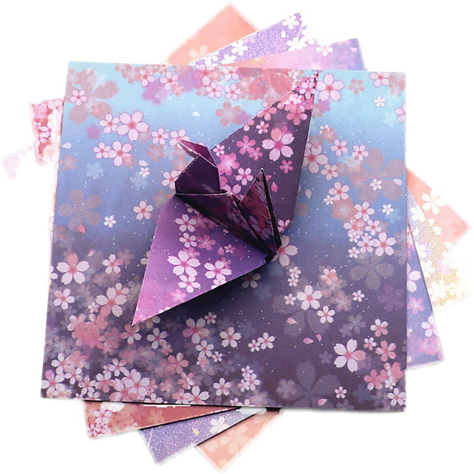 240 Sheets Japanese Sakura Origami Paper 15×15cm Double Sided Square Craft Folding Paper