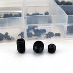 240pcs Hex Socket Grub Screw Set M3–M8 | Carbon Steel Assortment Kit with 5 Hex Keys