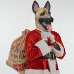 Dog Latex Head Mask for Halloween Costume – Creepy Animal Full Head Mask for Parties and Theater