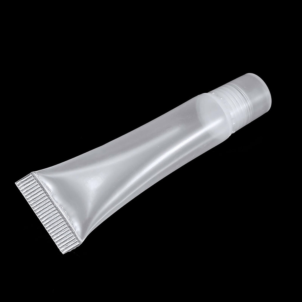 100PCS 8ml Empty Lip Gloss Tubes – Clear Refillable Lip Balm Squeeze Containers